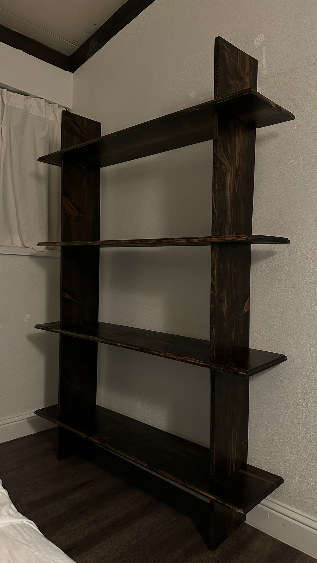 Modern Rustic Wall Shelf – Handcrafted Statement Piece