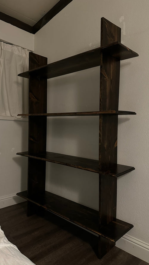 Modern Rustic Wall Shelf – Handcrafted Statement Piece
